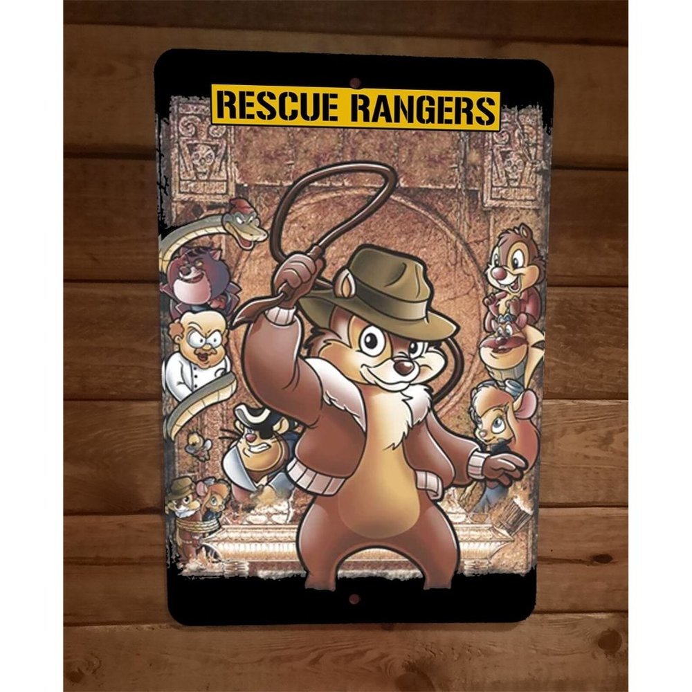 Rescue‎ Rangers Chip Dale 8x12 Metal Wall Sign Poster